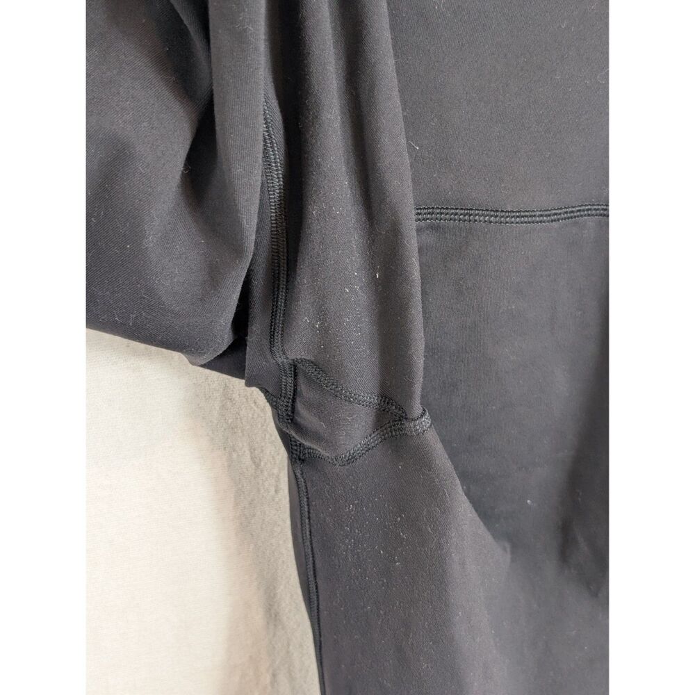 Lululemon High Waisted Mesh Calf Leggings Black Women's Size 8 - Picture 10 of 13